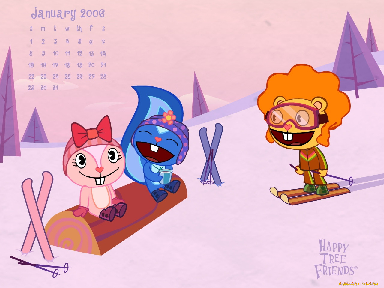 , happy, tree, friends
